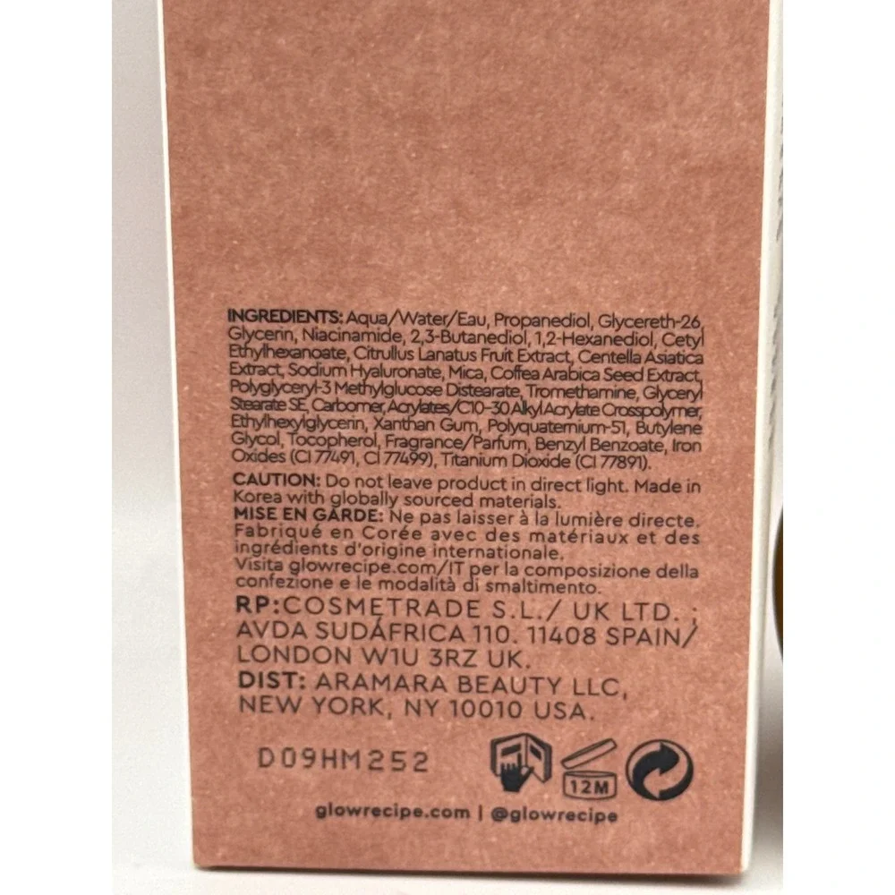 Glow Recipe‎ Watermelon Glow Niacinamide Hue Drops Sun Glow Tinted Serum BNIB
